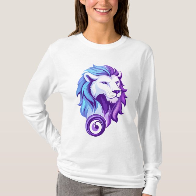 T-shirt Lion éthéré de Léon (Devant)