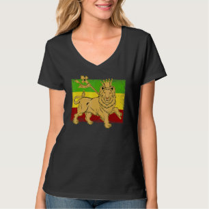 T-shirt Lion Éthiopien Drapeau Éthiopie Reggae Concert Jam