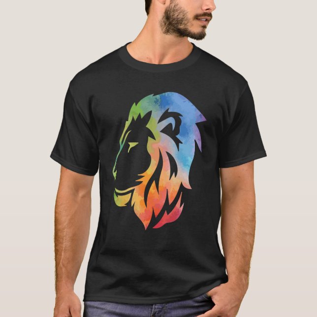 T-shirt Lion Felidae Grosse tenue de chat Hommes Femmes En (Devant)
