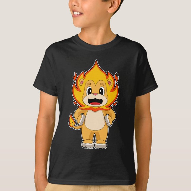 T-shirt Lion Flame (Devant)