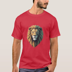 T-shirt lion fractal
