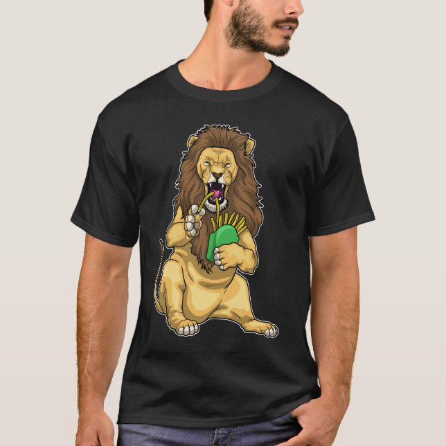 T-shirt Lion frites (Devant)