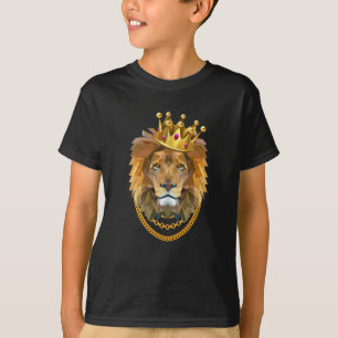 T-shirt Lion Gangster roi d'or