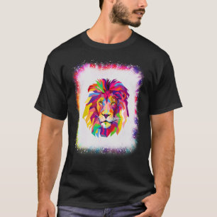 T-shirt Lion géométrique Love R Papa Maman Garçon Fille Ti