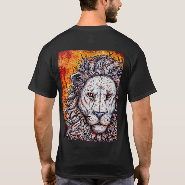 T-shirt Lion givre (Dos)