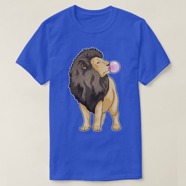 T-shirt Lion gomme à mâcher (Design devant)