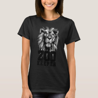 T-shirt Lion Graphic Animal Keeper Zoo Keeper Amoureux des