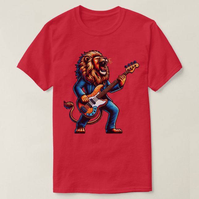 T-shirt Lion Groove King Roaring basse (Design devant)