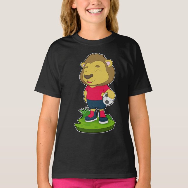 T-shirt Lion Handball player Handball (Devant)