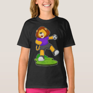 T-shirt Lion Handball player Handball