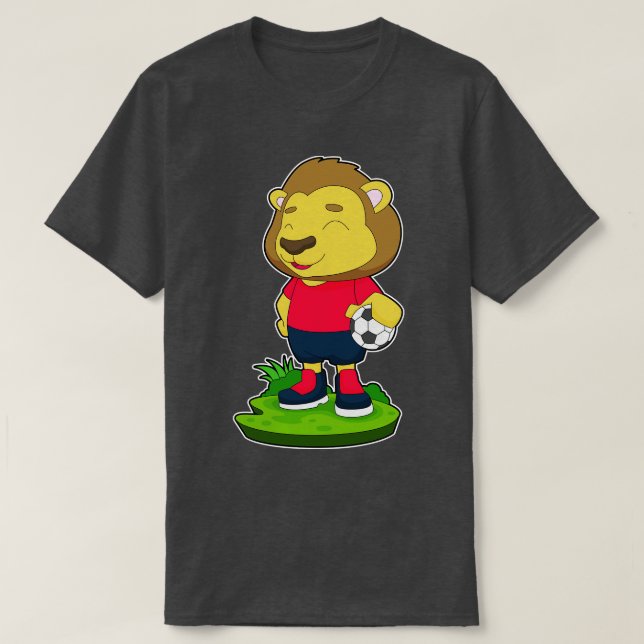 T-shirt Lion Handball player Handball (Design devant)
