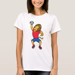 T-shirt Lion Handball player Handball