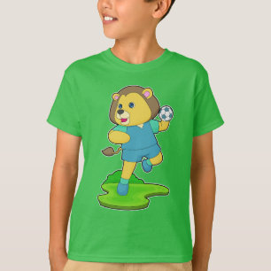 T-shirt Lion Handball player Handball