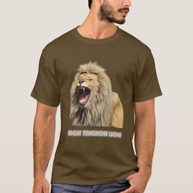 T-shirt Lion haute tension (Devant)