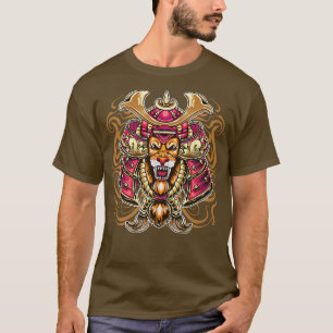 T-shirt Lion Head Samurai Warrier, Tokyo, Japon S
