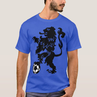 T-shirt Lion hollandais avec balle Pays-Bas football néerl