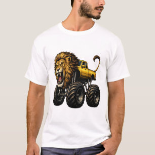 T-shirt Lion Hors Route Monster Truck