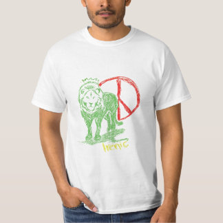 T-shirt Lion irénique de Rasta