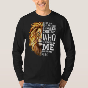 T-shirt Lion Juda Écriture Religieuse Chrétienne Graphique