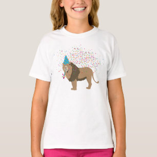 T-shirt Lion Jungle Fêter les animaux faire la fête