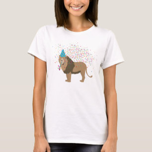 T-shirt Lion Jungle Fêter les animaux faire la fête