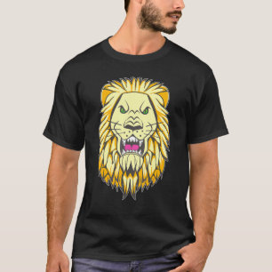 T-shirt Lion Léopard Tiger Chats Cool Big Cat Zoo Animal L