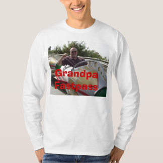 T-shirt Lion l'homme de voiture de course, grand-papa