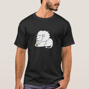 T-shirt Lion Lion Zodiaque Ouest Léon Boire Boba Bubble La