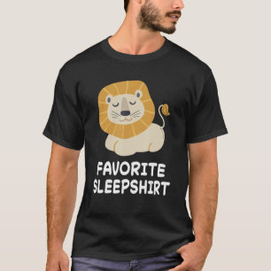 T-shirt Lion Lions Nap Sommeil dormant Pyjama nuit