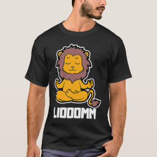 T-shirt Lion Liooomm Yoga Position animale Fréquence Vinta
