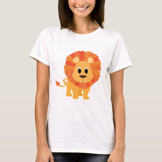 T-shirt Lion mignon (Devant)
