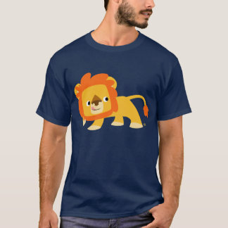 T-shirt Lion Mischievous mignon en caricature
