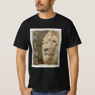 T-shirt Lion modèle tendance Couleur Noir Élégant Moderne
