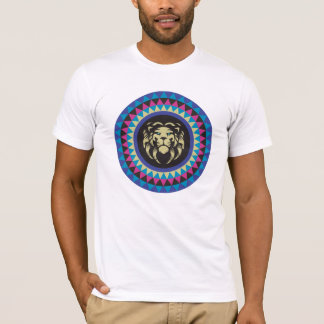 T-shirt lion mosaïque