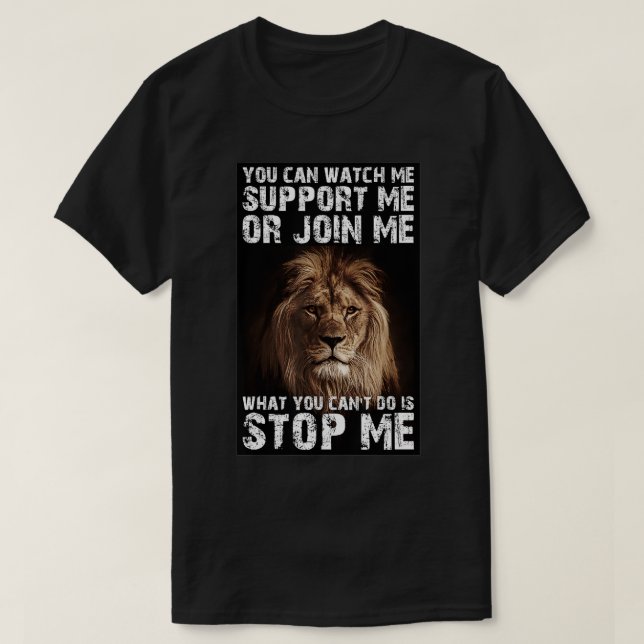 T-shirt Lion  Ne m'arrête pas  (Design devant)