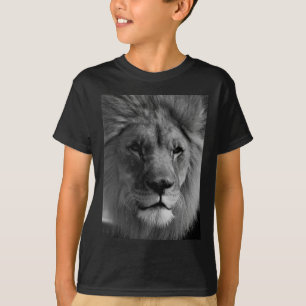 T-shirt Lion noir et blanc