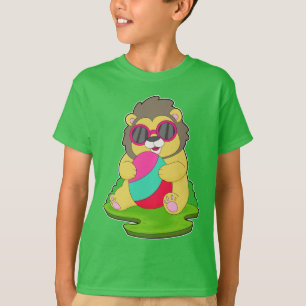 T-shirt Lion OEufs de Pâques Lunettes de soleil