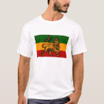 T-shirt lion-of-judah<br><div class="desc">Chemisette de base avec lion de judah en avant et jah star par derrière</div>