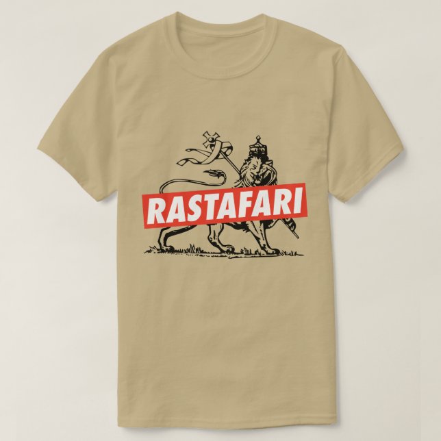 T-shirt Lion of Judah Jah Rastafari (Design devant)
