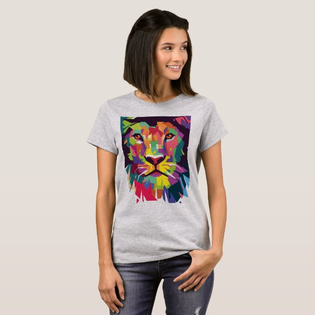 T-shirt Lion of Judah - Lion - Rastafari - Reggae (Devant entier)