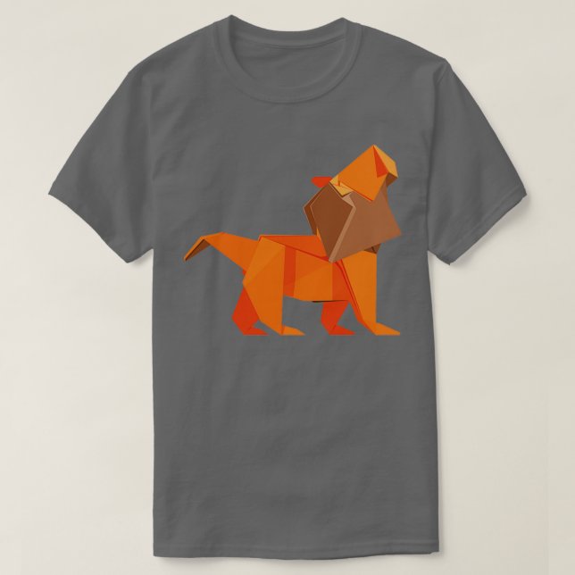 T-shirt Lion Origami 6 (Design devant)