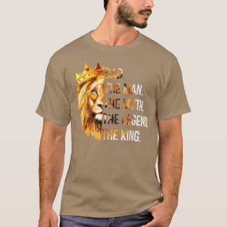 T-shirt Lion Papa L'Homme Le Mythe La Légende Roi Pères