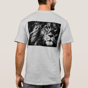 T-shirt Lion personnalisé face arrière côté impression Mod