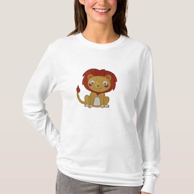 T-shirt Lion pour aquarelle (Devant)