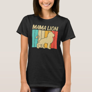 T-shirt Lion Pour Femmes Maman Africain Safari Zoo Animal 