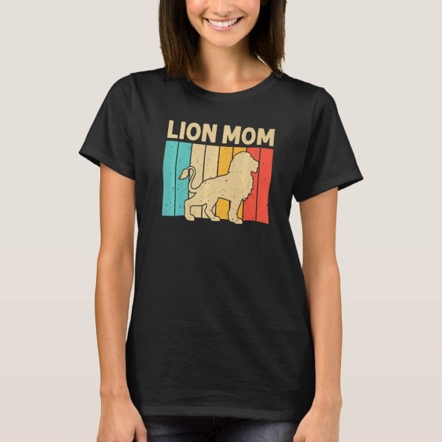T-shirt Lion Pour Maman Mama African Safari Zoo Animal Ret (Devant)