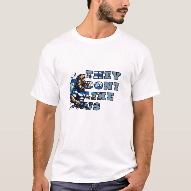T-shirt Lion provocateur - Force d'Israël (Devant)