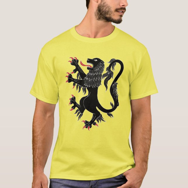 T-shirt Lion rampant de sable (Devant)