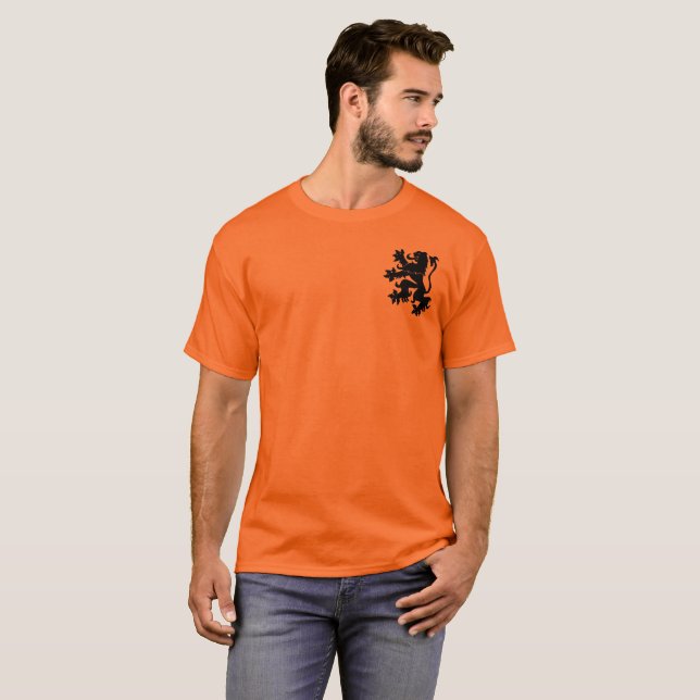 T-shirt Lion Rampant. Netherlands. (Devant entier)