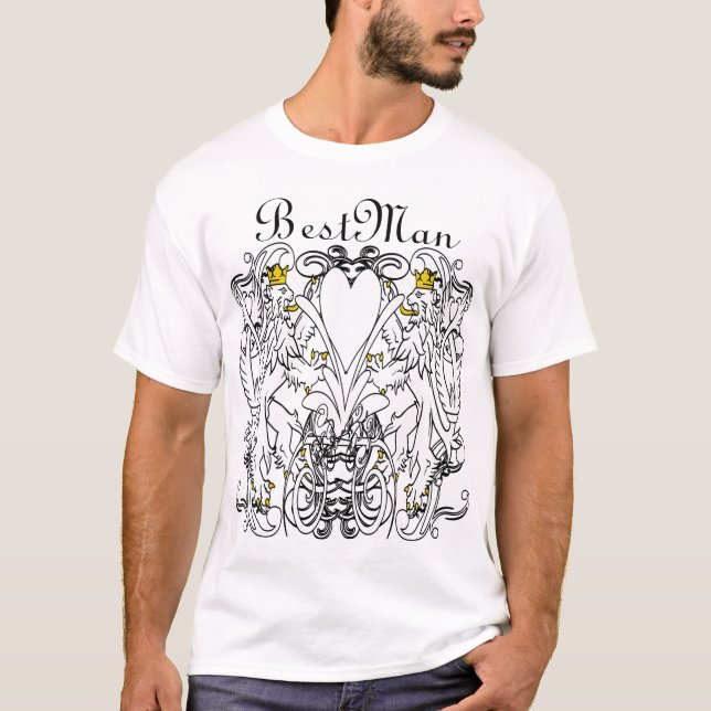 T-shirt Lion Rampant Renaissance Mariage (Devant)